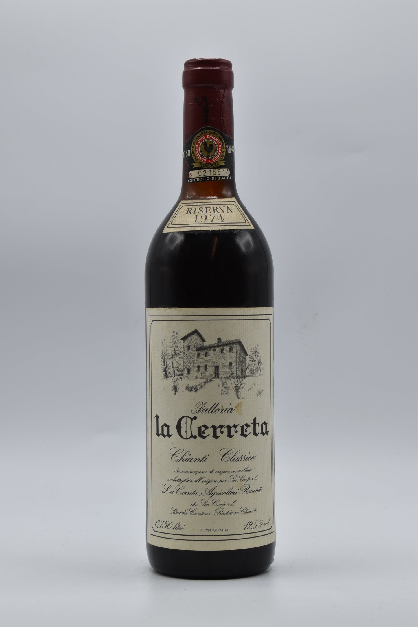 1974 Fattoria La Cerreta, Chianti Classico Riserva 750ml