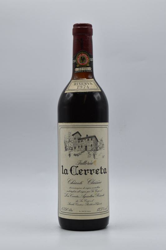 1974 Fattoria La Cerreta, Chianti Classico Riserva 750ml