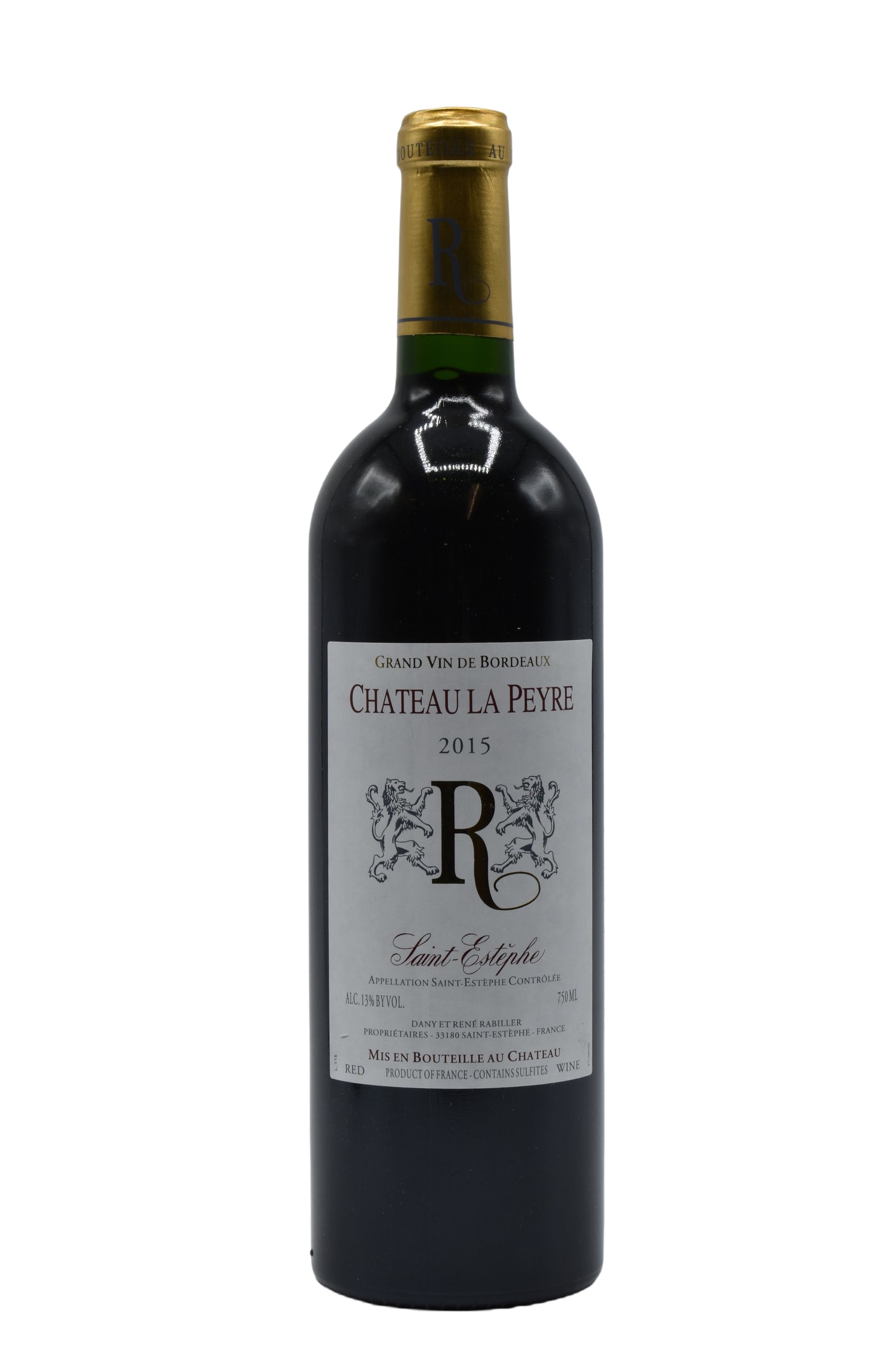 2015 Chateau La Peyre, "R" Saint-Estephe AC 750ml