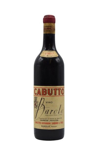 1967 Cabutto (G.), Barolo 750ml